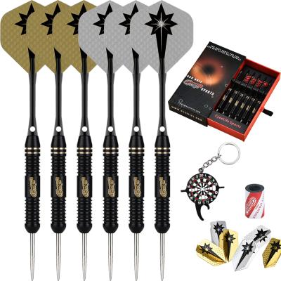 China CyeeLife Popular Brass Barrel 3D Flights Sharpener Tool 6Pack Aluminum Steel Tip Darts Set 20g 22g 24g for sale