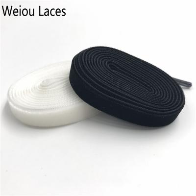 China Weiou Flat Laces Suede Laces Velvet Shoestring Ribbon Flat Shoe Lace With Custom Logo For Sneakers Cheap Price for sale