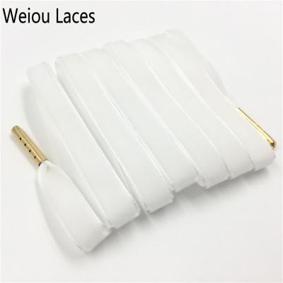China New Arrival Weiou Shoe Laces Fantastic Sneaker Sports Shoes Simple Velvet Flat Side Laces Lace Up One Pair Drop Shipping for sale