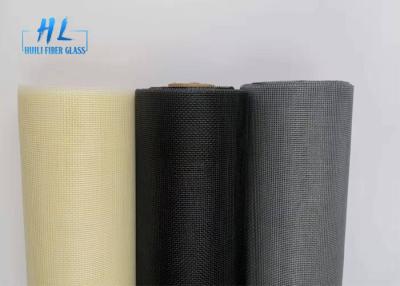 China 18*16 Mesh PVC coated fiberglass mosquito net With Yellow Colors for sale