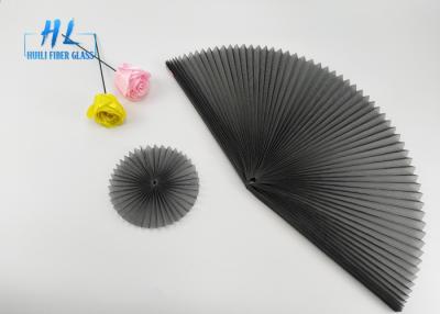 China Anti Mosquito Black Color Polyester Pleated Insect Screen Mesh For Windows for sale