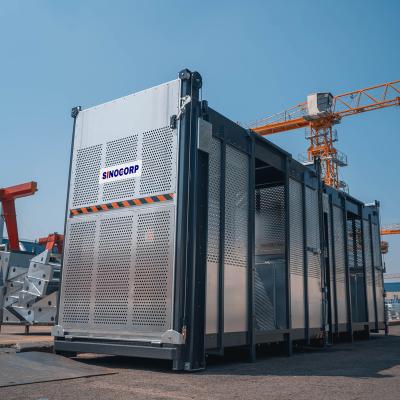 China Construction works High Quality Construction Hoist Sinocorp SC200/200 Building Elevator for sale