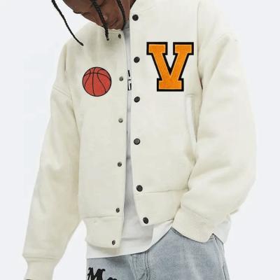 China Hot Selling Custom Cool Style Fleece Winter Baseball Bomber Leather Varsity Jackets for Men for sale