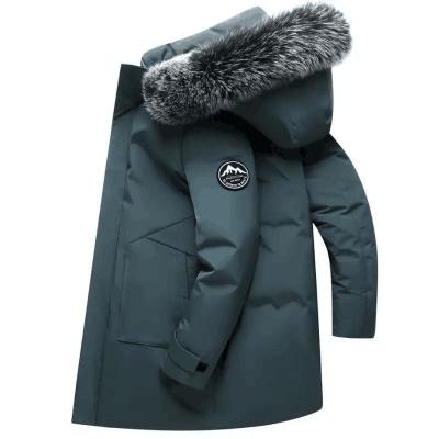 China High Quality Waterproof Men′s Duck Down Coats Thick Warm Hooded Black Winter Puffer Jacket Plus Size Men Down Jacket for sale