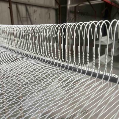 Chine 16inch Notched Shape Wire Suit Hanger For Dry Cleaning Shop à vendre