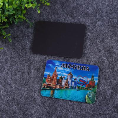 China Custom Scenic Tourists Fridge Magnet Crystal Glass Gift Keepsake Souvenir Magnetic Logo Sticker for sale