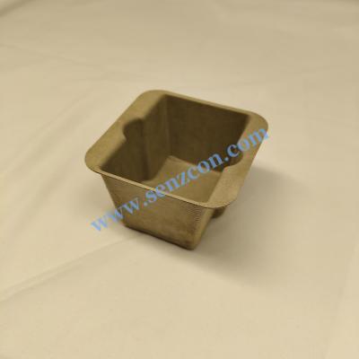 China Direct supply from the factory: Dark green pulp molding packaging bases for high-end perfumes. These bases are wet-pressed, waterproof and shockproof. for sale