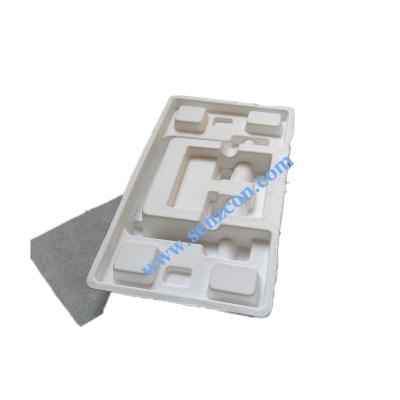 China The dry-pressed pulp molded packaging made of white sugarcane pulp, which is customized by the manufacturer for fitness equipment. for sale