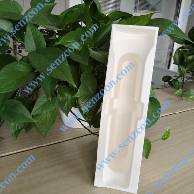 China Paper pulp molding packaging for small household appliances. Foldable hair straighteners and hair curling irons. Environmentally friendly white paper pulp molding inner lining packaging. for sale
