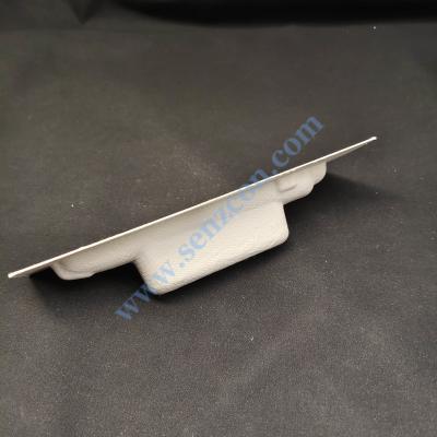China Factory-customized white pulp-molded base for voice recorders, embedded with anti-drop and anti-vibration plant fibers, suitable for wet pressing and dry pressing. for sale