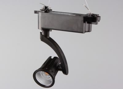 China 9w 750lm Led Ceiling Track Lights , Black 40 Degree Adjustable Direction Track Lighting for sale