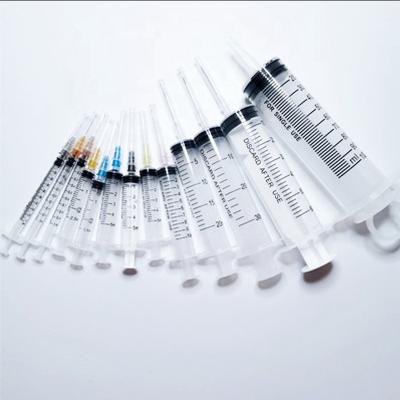 China Medical Stainless Steel Syringe Supplier 0.5ml 1ml 3ml 5ml 10ml Veterinary Syringe Disposable Syringe for sale