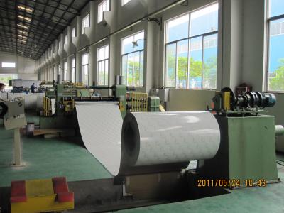 China corte de aço da bobina de 1350mm à linha máquina do comprimento de corte de aço inoxidável de 35t à venda