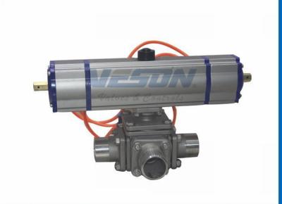 China Three Position Pneumatic Piston Actuator / Double Acting Piston Actuator for sale