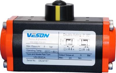 China 9NM To 4620Nm Valve Pneumatic Air Actuator Anti Abrasive pneumatic drive for sale