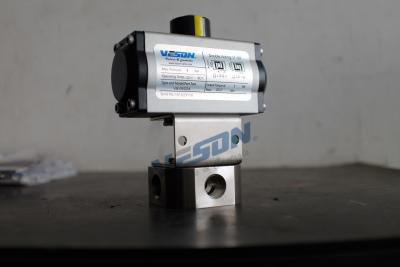 Chine La valve à haute pression pneumatique VS-063DA/acier inoxydable a enclenché des robinets à tournant sphérique à vendre
