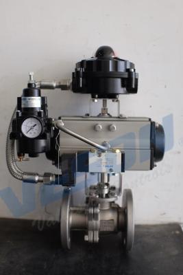Chine Médias moyens de la température de secours CS/SS304 de valve pneumatique d'arrêt à vendre