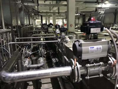 Chine DN25 - valve d'arrêt du secours DN500/valve bi-directionnelle pneumatique de bride à vendre