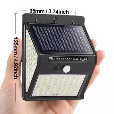 China Theme Park 144 LED Solar Light PIR Motion Sensor Solar Powered Sunlight Outdoor Solar Street Light For Garden Decoration for sale