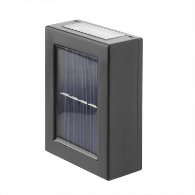 China Eco-friendly 2 LED Waterproof Solar Light Outdoor Solar Wall Lamp For Garden Stairs for sale