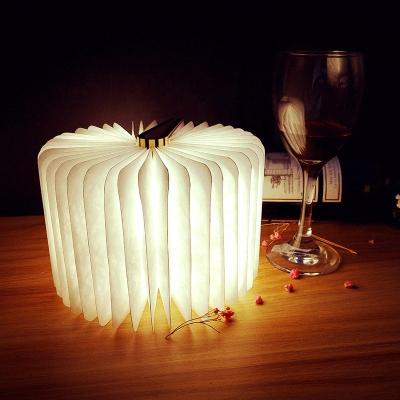 China Tear-resistant Creative Wooden Reading Book Night Light For Christmas Kids Gifts for sale