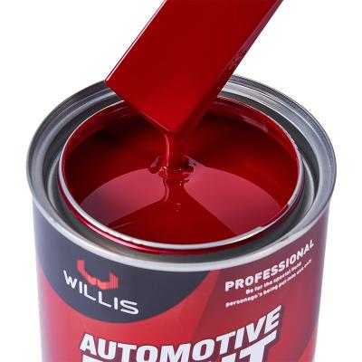 Chine Peinture Willis Acrylique 1k Peinture de voiture rouge transparent Pour BMW 2k Peinture automatique Spray Peinture automobile Auto Refinish Peinture à vendre