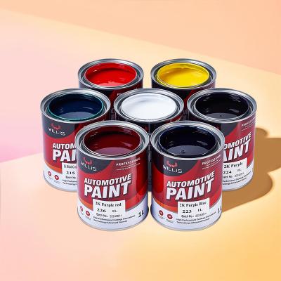 China High Gloss 2K Solid Paint for Car Protection Resistant to Yellowing and Environmental Factors for sale