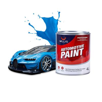 China 20KG Metallic Blue Car Paint Suitable for Metal Surfaces Long-lasting for sale