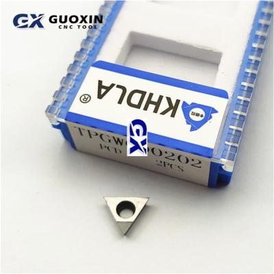 China PCD Insert CNC Diamond ROTATION TPGH090202/04 PCD Turning Blade for sale