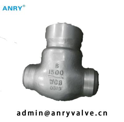 China High Pressure API 6D Swing Check Valve 900lbs RTJ Flanged Stellite No.6 Disc for sale