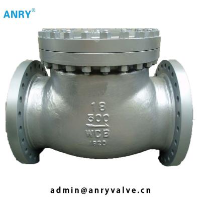 China Flanged End API 6D Check Valve WCB Body Stellite Overlay Disc 150Lb~900Lb for sale