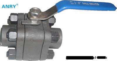 China NPT BSP Welding BW Ball Valve Three Pieces Forged Steel F304 F316 Female for sale