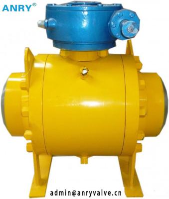 China Forged Steel API Class 150~1500 A105 Body A105+ENP Ball Trunnion Ball Valve for sale