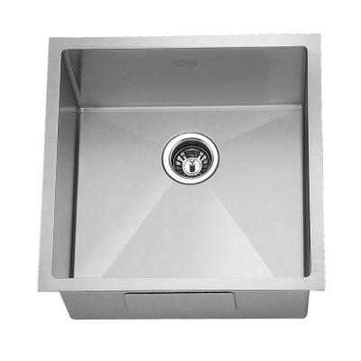 China Novasinks 304 Bar Stainless Steel Faucet Undermount Handmade Single Bowl 18 Gauge Rectangular Modern Kitchen Sink Without for sale