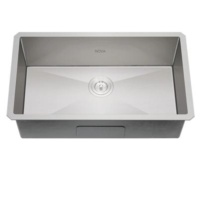 China 18 Gauge 1.2mm 304 Stainless Steel Kitchen Sink Single Bowl 3018 Faucet Handmade Undermount 18 Gauge for sale