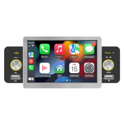 China GPS 5 Inch One Din Universal 7 color Full Touch MP5 GPS Car Play & Android Navigation Head Unit BT FM Receiver Car Multimedia for sale