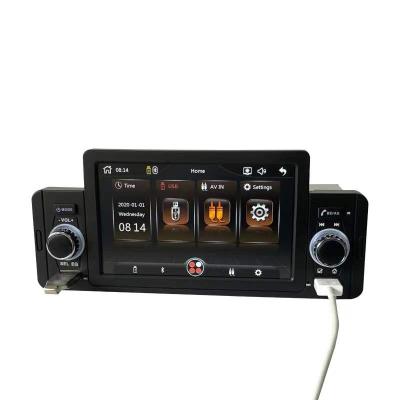 China GPS 5 Inch One Din Universal 7 color Full Touch MP5 GPS Car Play & Android Navigation Head Unit BT FM Receiver Car Multimedia for sale
