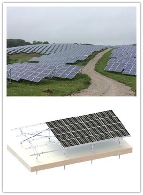 China Flacher Zement-rieb Aluminiumsonnenkollektor-Montage-System 45 Grad MGAS-II zu verkaufen