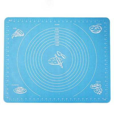 China Sustainable 50*40cm Customized High Quality Non-Stick Silicone Pastry Mat For Baking for sale
