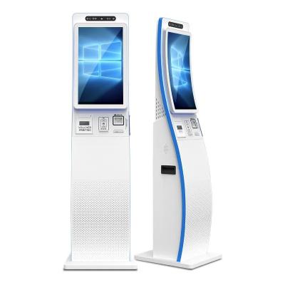 中国 ODM カーブされた表面タッチスクリーン 自営業キオスク 23.6インチ QRコードスキャナー 販売のため