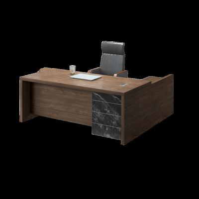 China Expandable Executive Modern Computer L Shape Boss Tabletop MDF Tabletop CEO Desk Escritorio ejecutivo de lujo desk table with cabinet for sale