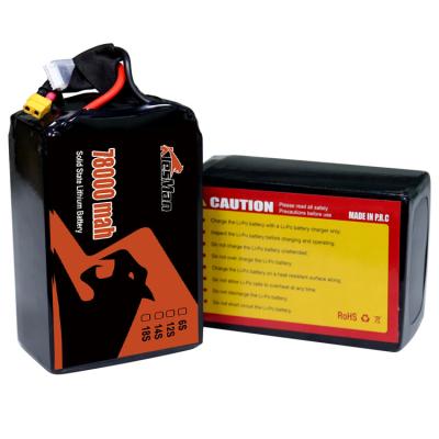 China High Energy Density Rechargable New Arrival Drone Battery 78000mah Lipo Battery 22.2V for agricultural drone for sale