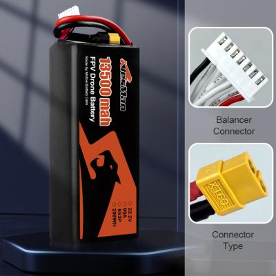 China Klesman FPV Drone Batteries Molicell P45B 6S3P 22.2V 13500mAh 7inch 10inch FPV Drone Batteries for sale
