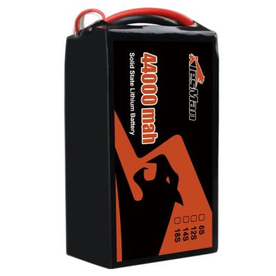 China Bateria de drones FPV de alta capacidade XT60 6S 44000MAh 22.2V Lipo para drones agrícolas à venda