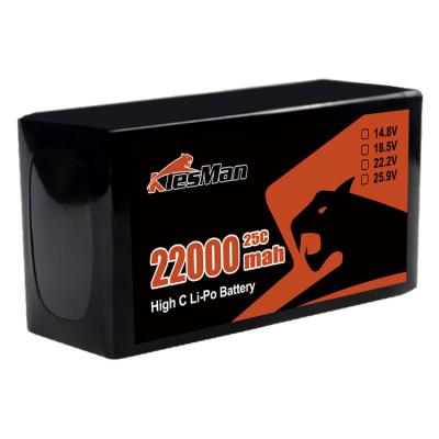 China 22000mah XT60 Plug FPV 22.2V 6s Lithium Polymer Battery Semi Solid State Semi Lipo Battery for sale