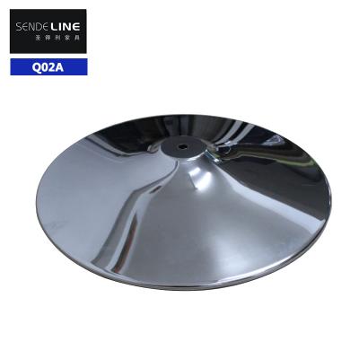 China Bar stool accessories with a center hole of 15mm are made of chrome-plated iron, with dimensions of 380/400/450/500/550mm for sale