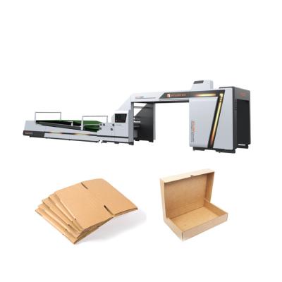 China Food Wylong HLG Fluting Machine Automatic Flute Laminator Corrugated Paper Laminating Printing Trays for sale