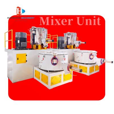 China Plastic Raw Material Mixing PVC SHR300-600 High Speed Plastic Mixer Unit for sale
