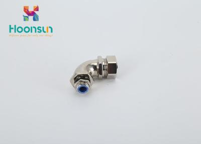 Cina I montaggi flessibili del condotto da 90 gradi sgomitano la ghiandola di cavo d'ottone metrica il metallo/IP66 in vendita