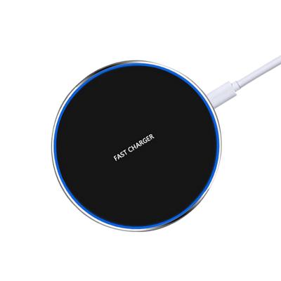 China 15W 10W Android Fast Charger Cargadores Ultra Thin High Speed Wireless Charging Cell Phone QI Pad Pad Station Charger for sale